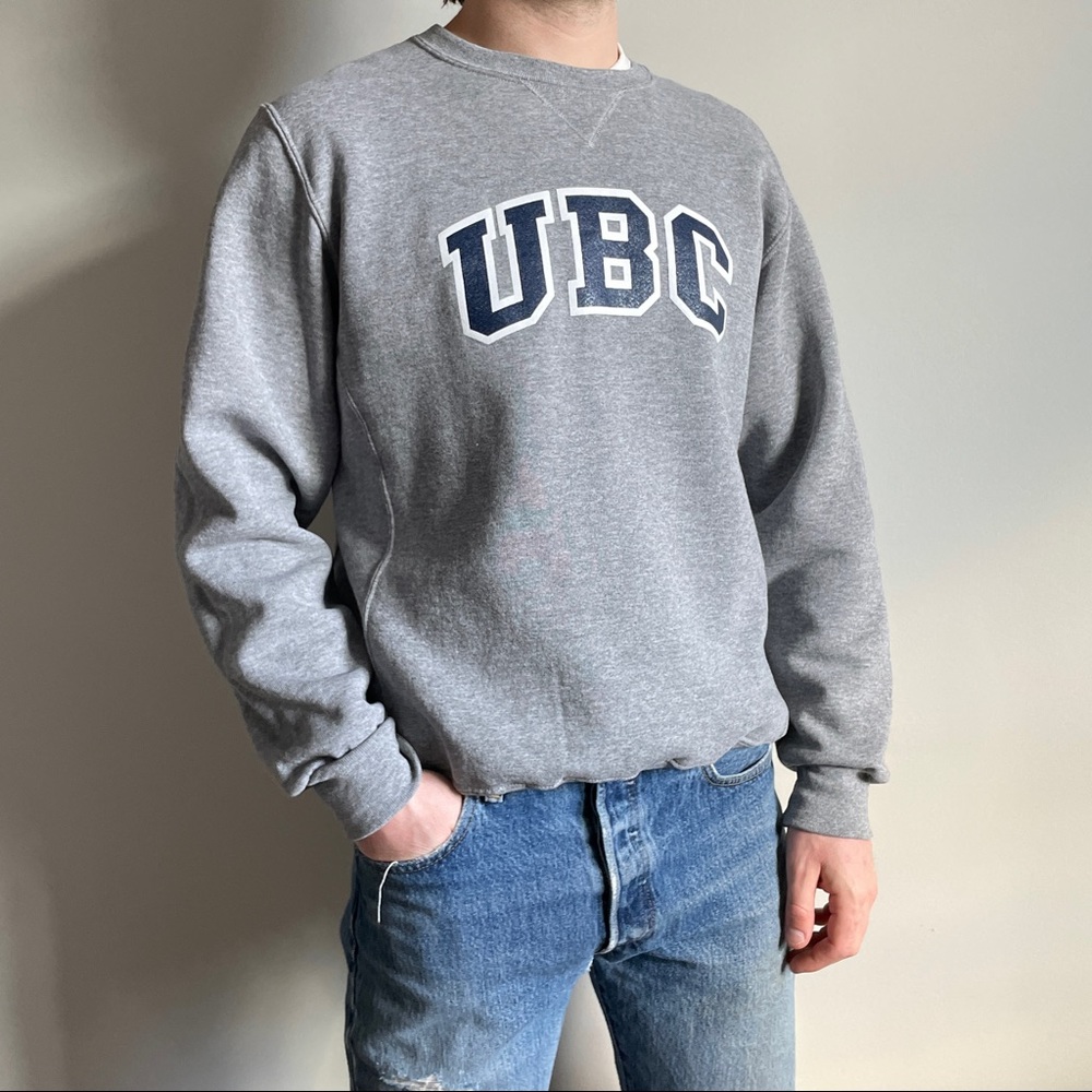 SOLD UBC Russel Basic Grey Crewneck Sweatshirt